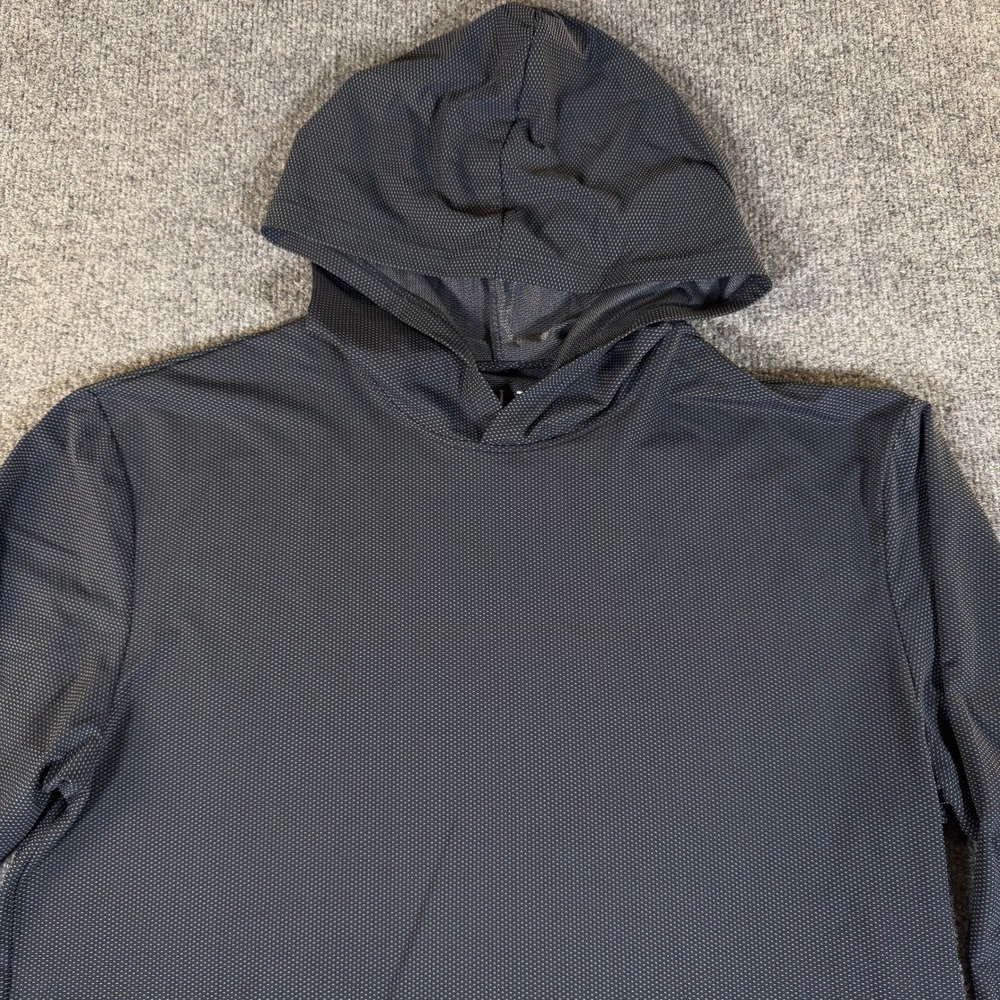 BYLT Premium Basics Mens Textured Knit Hoodie Navy Blue MTPS0270-404 L #3979